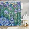 Water Repellent Mildew Proof Shower Curtain With Hooks Easy Install Washable Cute  Design For All Bathroom Scene Decoration