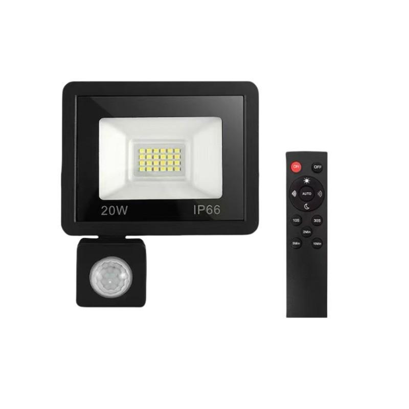 Led Remote Motion Sensor Floodlight With Waterproof Ip66 For Outdoor Security