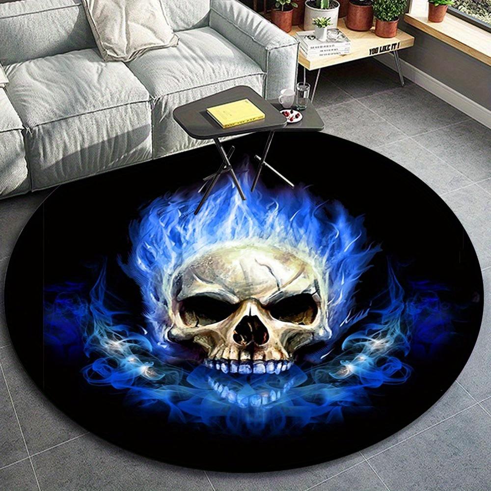 

1pc Retro 9481923499 Pattern Round Floor Mat, Non-slip for Living Room Bedroom Chair Carpets Home Decor Gifts, Home Decor Room Decor Outdoor 80cm by 80cm