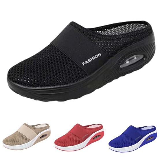 Fashion Round Toe Hollow Durable Women Outdoor Breathable Walking Slippers for Leisure