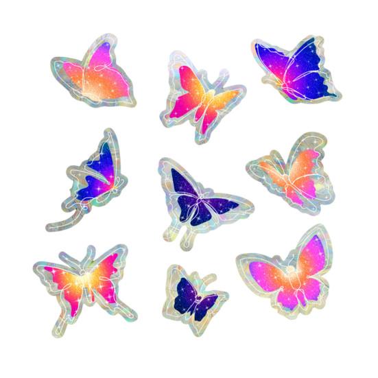 Static Glass Sticker Sun Protection UV Blocking Privacy Film with Colorful Rainbow Light Effect Glue-Free Electrostatic Reusable Window Cover