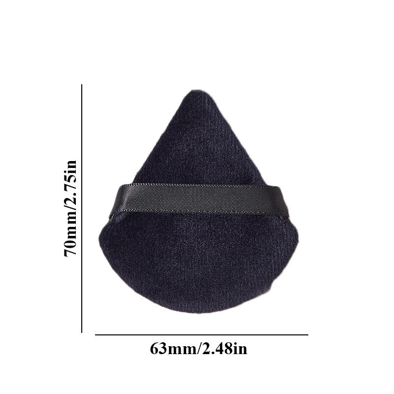 Puff Triangle For Powder Compact Face Powder Puff Sponge Reusable Velvet Make Up Sponges Soft Triangle Powder Puff Washable