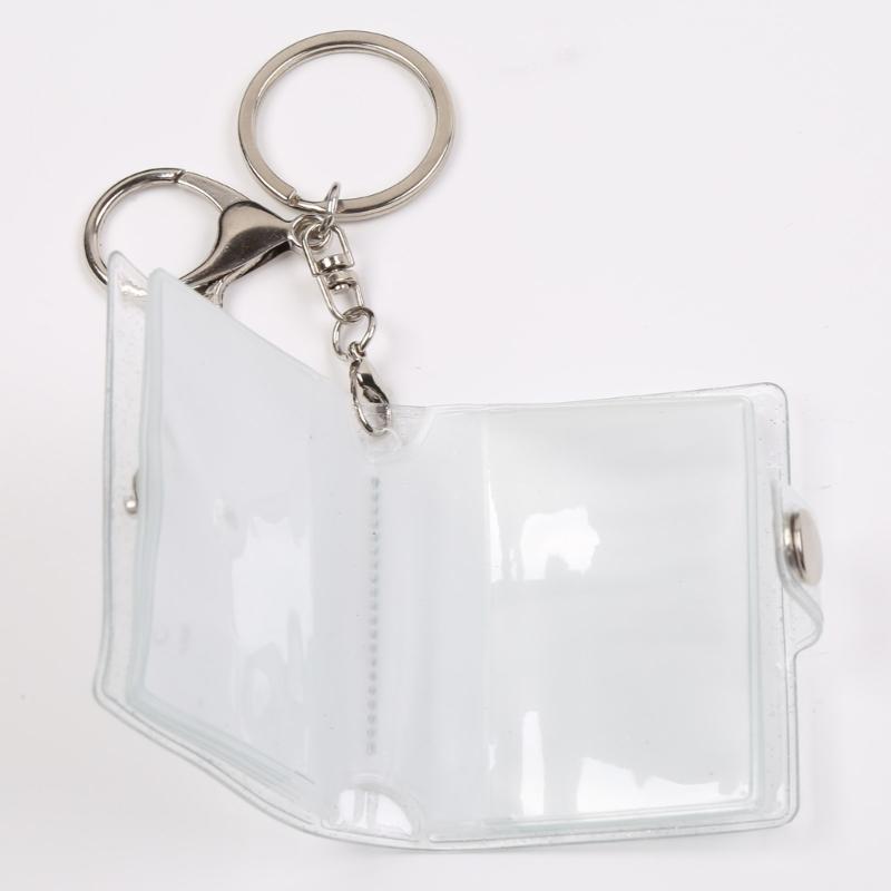 8 Pages Mini Photo Album Keychain Instant Picture Album Pendant Photo Storage Interstitial Pocket Keyring Lover Memory