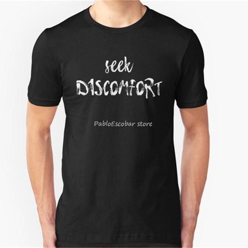 

Fashion Cool Tshirt Men Funny Seek Discomfort Customized Printed T Shirt men cotton tshirt summer fashion tops 4XL