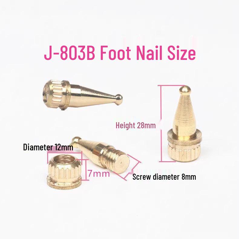 M6M8 Shockproof Speaker Spikes Pads - High Hardness Copper Alloy Stands for Audio Equipment and Furniture