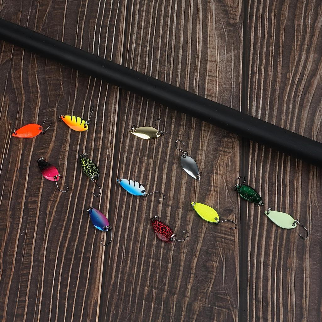 Spoon Lure Set for Stream Trout and Stream Set or Set with Selected 5g Available Fishing, Fishing, Fishing. 12-Piece 24-Piece Colors, (24 Pieces)