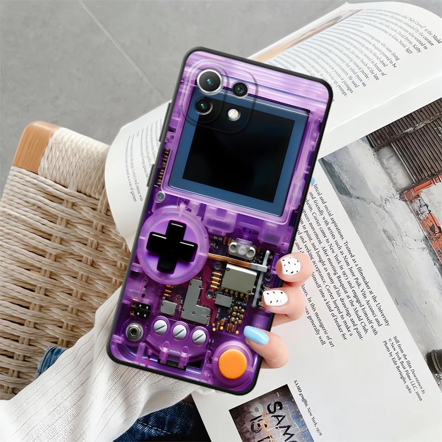 

Purple Gaming Console Black Soft Phone Cover Case for Xiaomi Mi 11 12 13 Lite 13 14 15 Pro 12X 10T 11T 12T Pro Xiaomi Mi 10T 5G