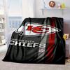 Kansas Chiefs Logo Portable Blanket/Soft Blanket Bedding Blanket Suitable for Travel Camping Living Rooms Offices Sofas Fan Gifts