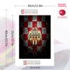 Junior de Barranquilla 100% Round Full Drill 5D DIY Diamond Painting Embroidery Cross Stitch Rhinestone Décor