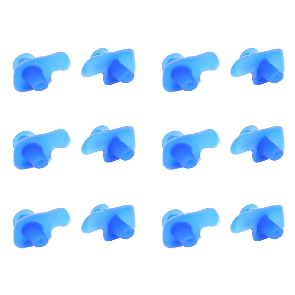 6 Pairs Silicone Swimming Diving Spiral Ear Plugs Professional Adult Dust Proof Earplugs(Blue )