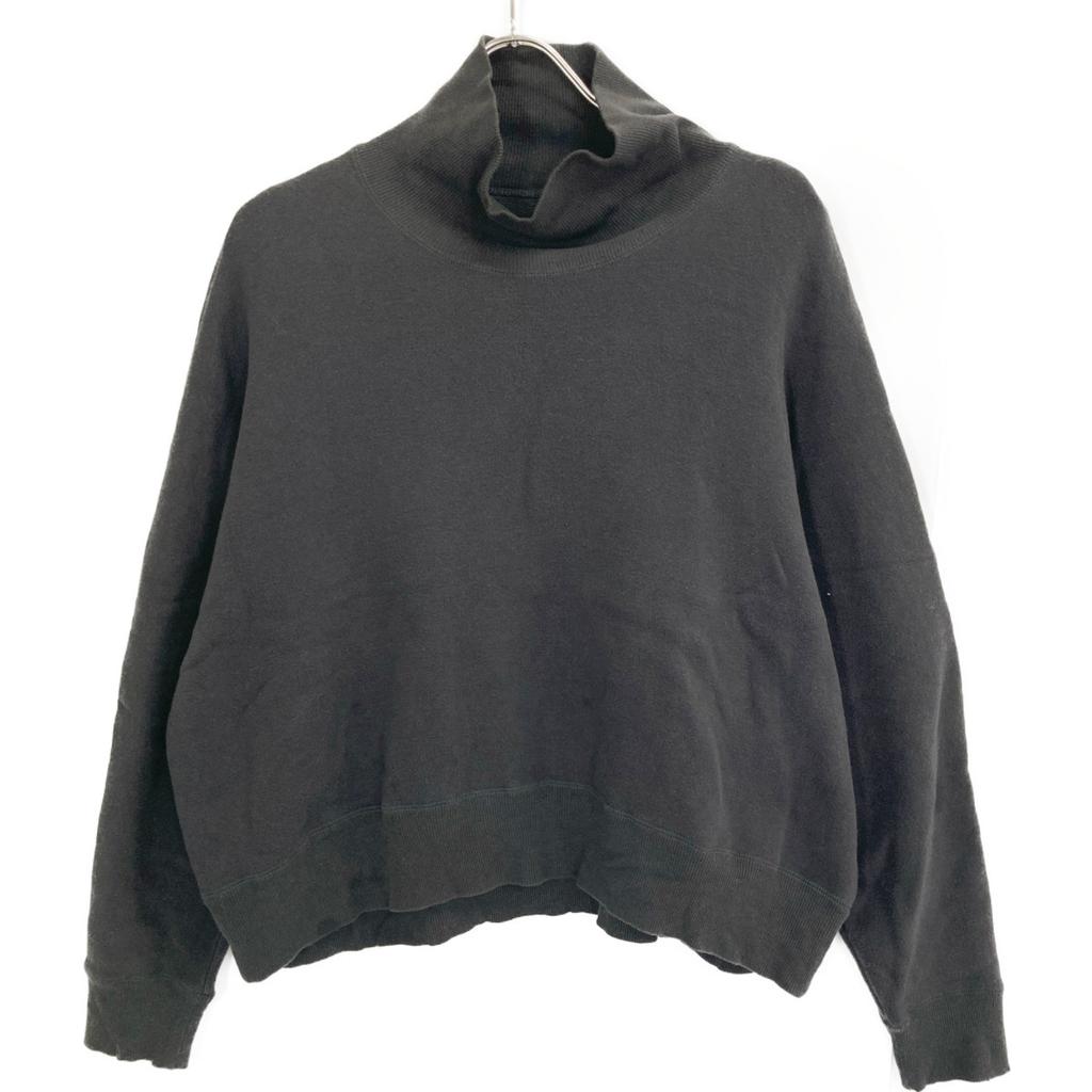 Babaghuri J0544UB661 24AW Charcoal Cotton Rib Neck Fleece Sweatshirt Tops M charcoalUsed
