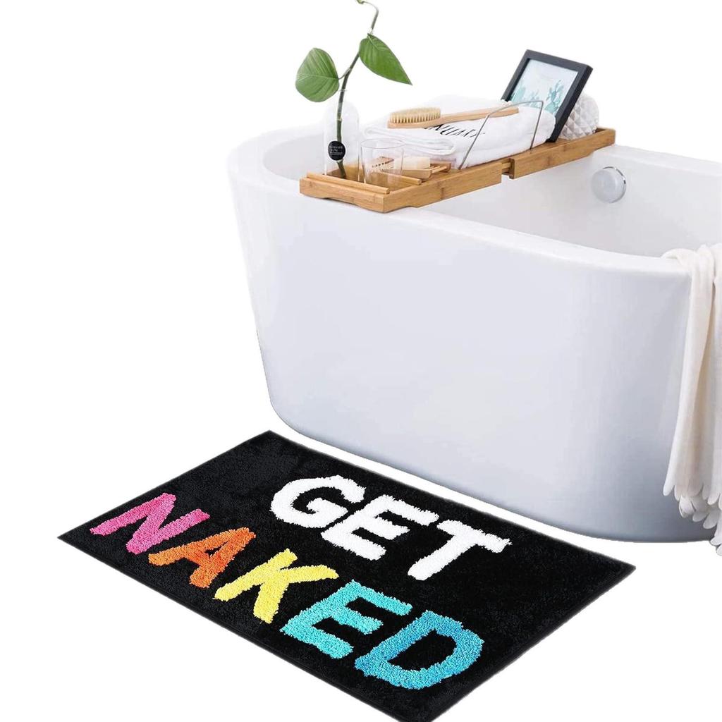 Tappetino Creativo in Imitazione Cashmere Antiscivolo per Pavimento del Bagno - Assorbente d'Acqua e Resistente allo Sporco Zerbino per Ingresso