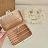 Cute Hellokitty Jewelry Display Organizer Boxes Portable Earrings Necklace Storage Box Double-layer Girl Hairclip Case Kid Friendly Entertaining Fun