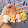 Red Panda Rabbit Resin Keychain - Cute Charm for Women's Bags