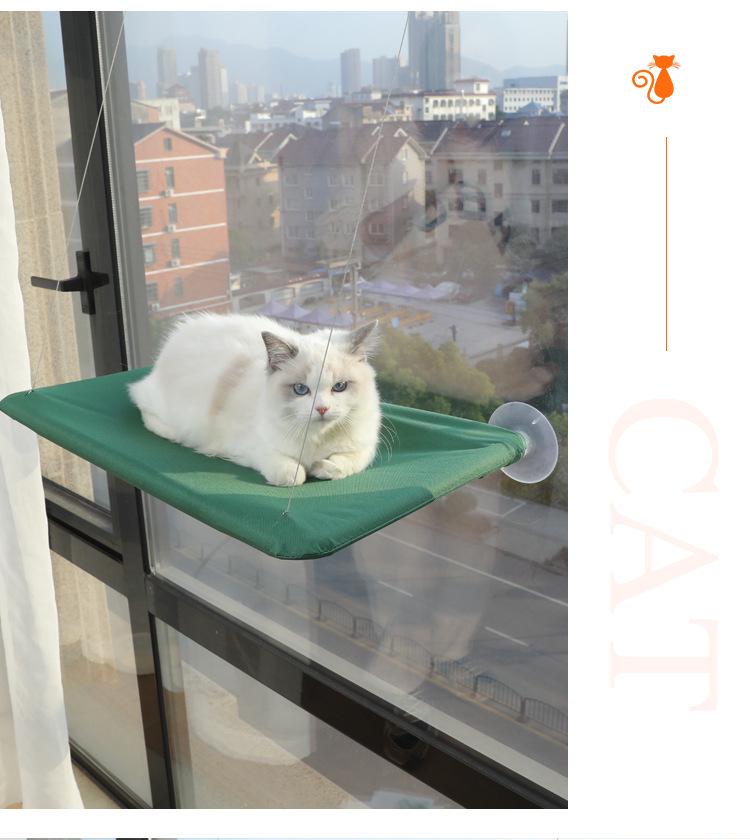 Removable, Washable Cat Hammock with Suction Cups - Perfect for All Seasons