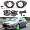 LED Fog Lights For Ford Focus 3 2012 2013 2014 Chrome Headlight Foglight Cover Grill Fog Lamp Frames Wire Harness Object Tool