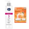 Vaseline Niacinamide Body Lotion & Mentholatum Fruity Lip Balm Set