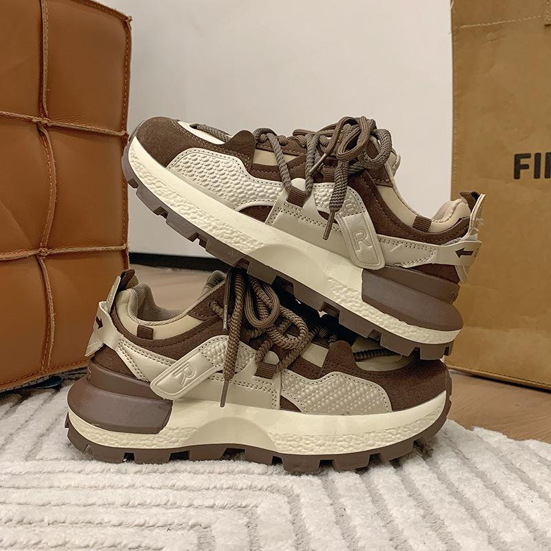 Height-increasing dad shoes women's autumn new popular thick-soled lightweight sports shoes retro versatile casual Forrest Gump shoes