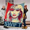 1 pezzo Coperta in Flanella da Esterno Taylor Swift, Accogliente & Calda Morbida Te Design Giocoso, Riposino Campeggio,