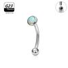 G23 Titanium ASTM-F136 Piercings Eyebrow Internal thread Eyebrow Piercings Body Zircon For Women zircon Earring