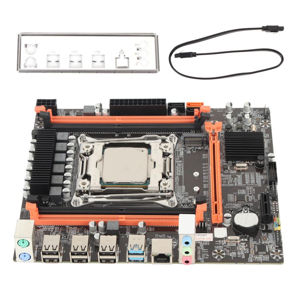 X99 P4 DDR4 Motherboard 6 Phase Power Supply Computer Mainboard with E5 2680V3 CPU for Desktop PC