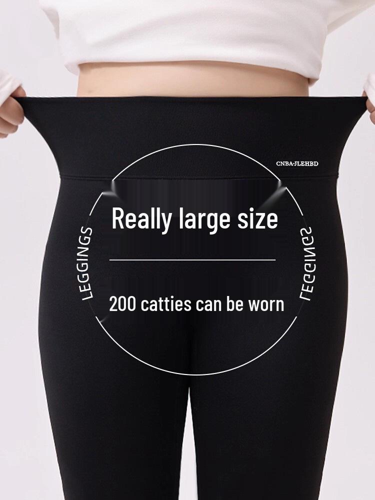 Damen High-Waist Yoga-Hose in Übergröße - Herbst/Winter Samtgefüttert, Schlanke Passform, Rutschfest, Warme Basisschicht
