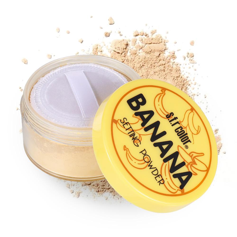 Samba Mia Make 15g Translucent Banana Loose Powder Collection Face Makeup Setting Powder