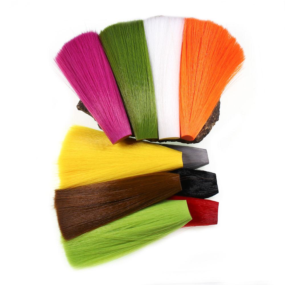 1ks syntetické umělé vlákno Bucktail vázací materiál pro nymfy Streamery Mayflys Jigové návnady Návnady pro mořský rybolov