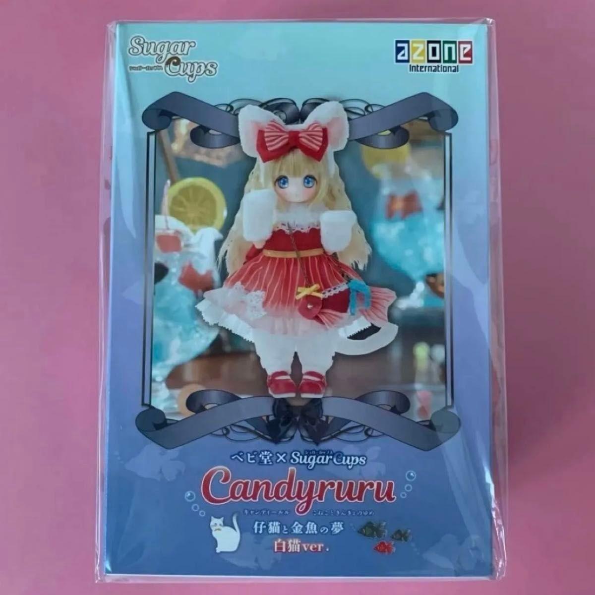 Babido Сахарные стаканчики Candyruru Котёнок Золотая рыбка Мечта Белый кот версия. Кукла Azone