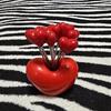 10 Stainless Steel Love Fruit Forks Set, Cake Forks for Snack Cutlery, Ideal for Valentine's Day, Christmas and Wedding Parties