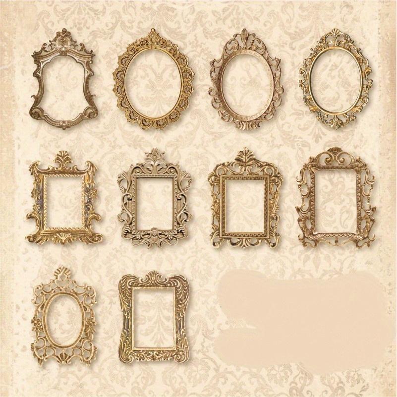 Vintage Romantic Photo Frame Hollow Out Border Material DIY Scrapbooking Base Collage Diary Photo Album Gift Decoration