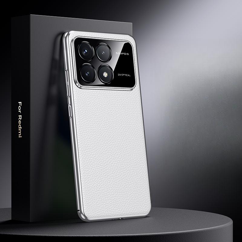 

Подходит для чехла для мобильного телефона Redmi K70 Supreme Edition Кожаный Redmi70 Champion Полностью закрывающий Противоударный Pro Бизнес Кожаный чехол Redmi K70