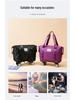 Expandable Waterproof Travel Bag with Universal Wheels and Dry/Wet Separation - Large Capacity for Students, Business, and Maternity Trips
