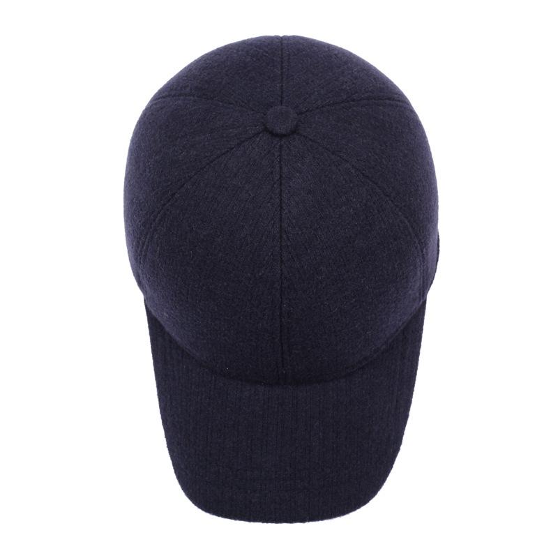 Winter Middle-Aged and Elderly Men's Cold-Proof Baseball Cap Velvet Thick Cap Ear Protection Warm Cotton Cap