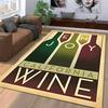 Enjoy California Wine Retro Poster Wine Bottles Typography Vintage Art Print artistic printed carpet accent for bedroom hallway floor