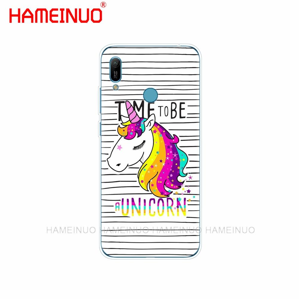 Husa din silicon pentru huawei Y5 Y6 Y7 Y9 PRO PRIME 2019 honor 8s 8a 20 LITE PRO 10i view 20 V20 Unicorn Rainbow Jetpack
