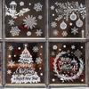 2026 Christmas Window Clings New Year Static Sticker Elk Snowman Window Decoration for Home Festival Gift