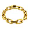 New Chunky Chain Stainless Steel Bracelets for Women Men Big Lock Charm Thick Rectangular Link Bracelet Bangles Hand Jewelry