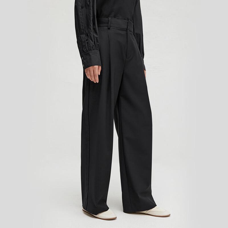 Women's Autumn Draped Straight-Leg Pants
