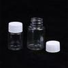 Frasco de Plástico Transparente 15-500ML Boca Larga Frasco de Medicamento com Tampa de Rosca Selo Frascos Recipiente para Reagente Líquido Grau Alimentar