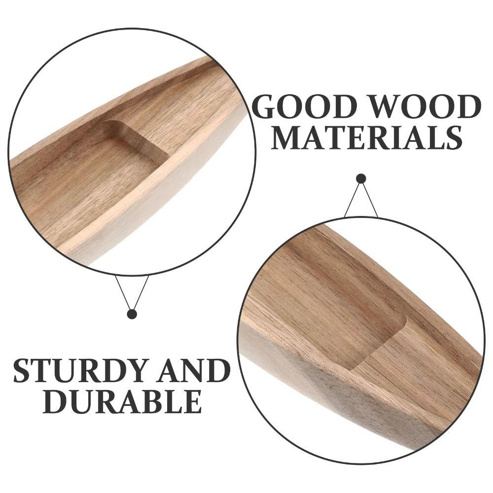 Mini Canoe Wooden Boat Model Vintage Decor Boat Model Ornaments Fishing Boat Decor Office Bedroom