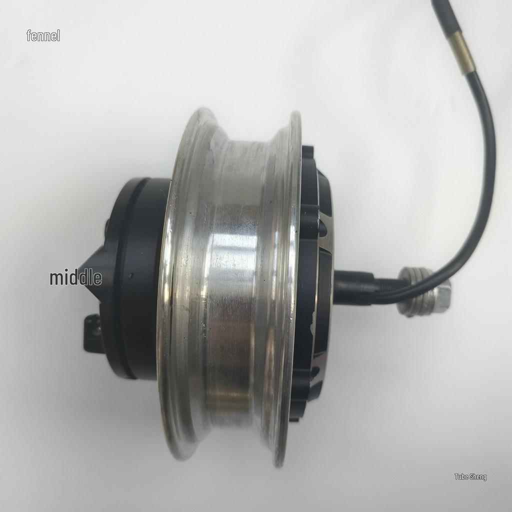 Compact Harley 10" Brushless Hub Motor for Electric Scooters - 24V/36V/48V, 350W/500W with Drum Brake.