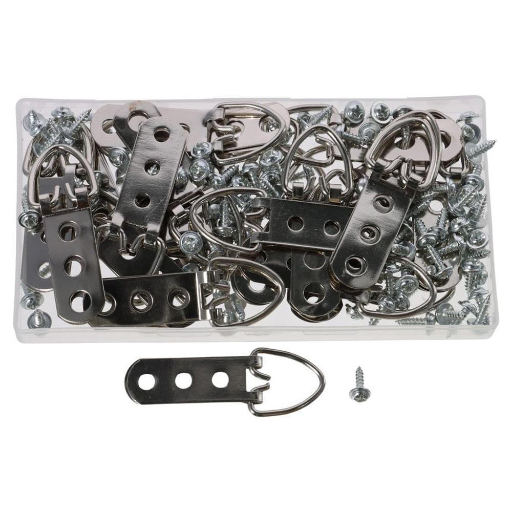 

В упаковке 30 железных крючков, 3 крючка для фотографий 3/4 дюйма × 1 дюйм. Прочная вешалка с D-образным кольцом.