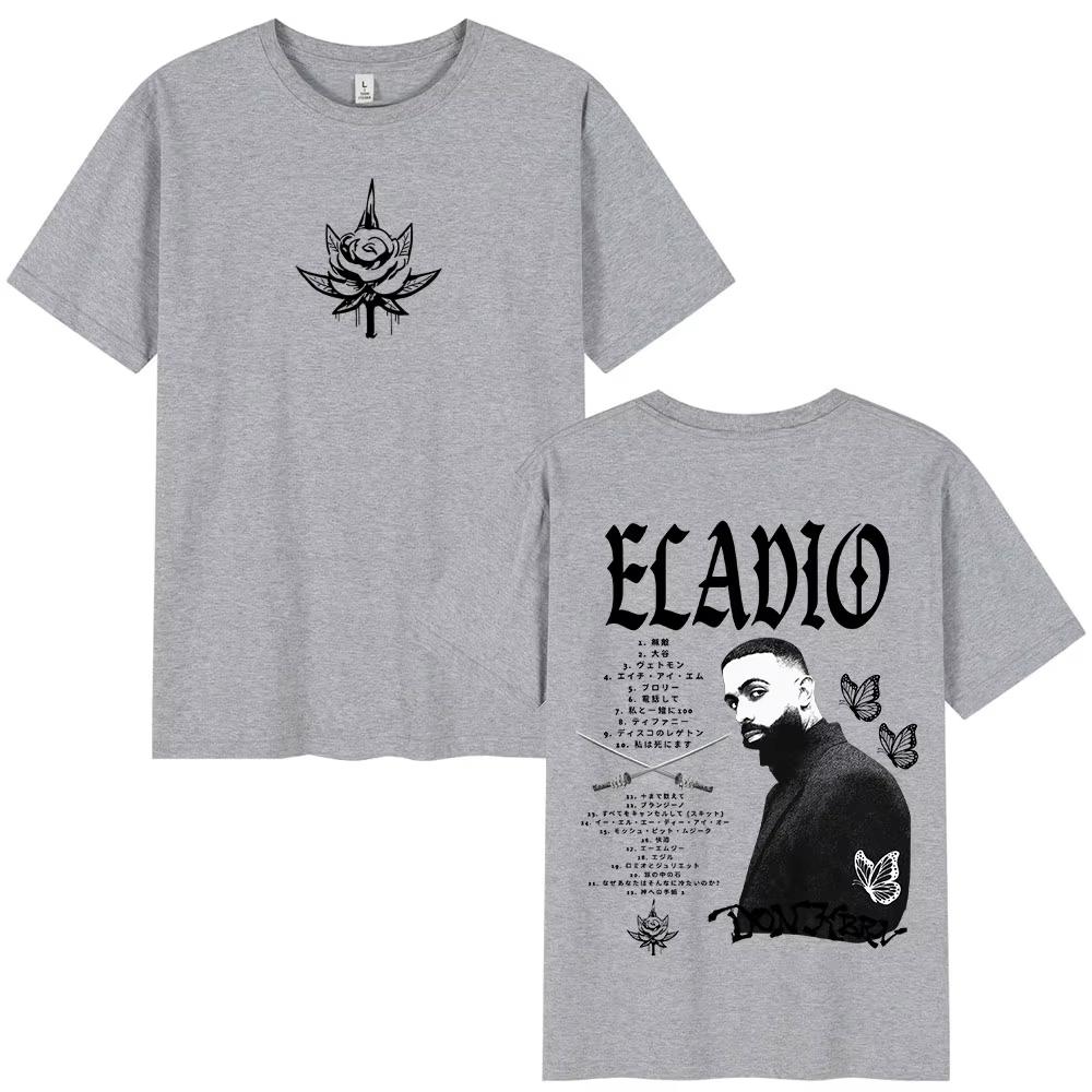 

Eladio Carrion DON KBRN Album Merch T-shirts Men Women Clothing Fashion T Shirts Casual Cotton Short Sleeve T-shirt 3XL