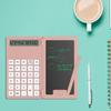 Calculator Portable Folding LCD Writing Board 12 Digits Clear Display Pocket-sized Scientific Calculator