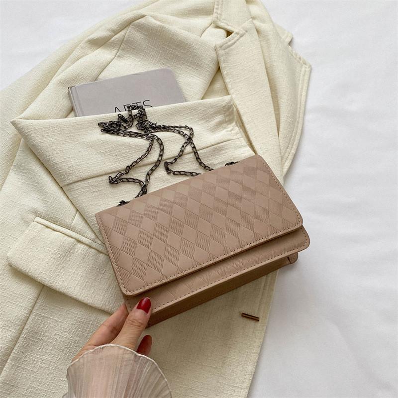 Chic Trendy Crossbody Bag For Women Stylish Fashion Pu Leather Shoulder Bag хаки