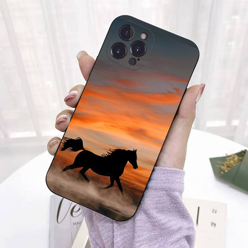 

Чехол для телефона Running Horse для iPhone 8 7 6 6S Plus X SE 2020 XR XS 14 11 12 13 Mini Pro Max iphone 14promax