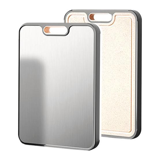 Tocător cu două fețe și canelură pentru suc, 2 în 1, antiderapant, pentru legume