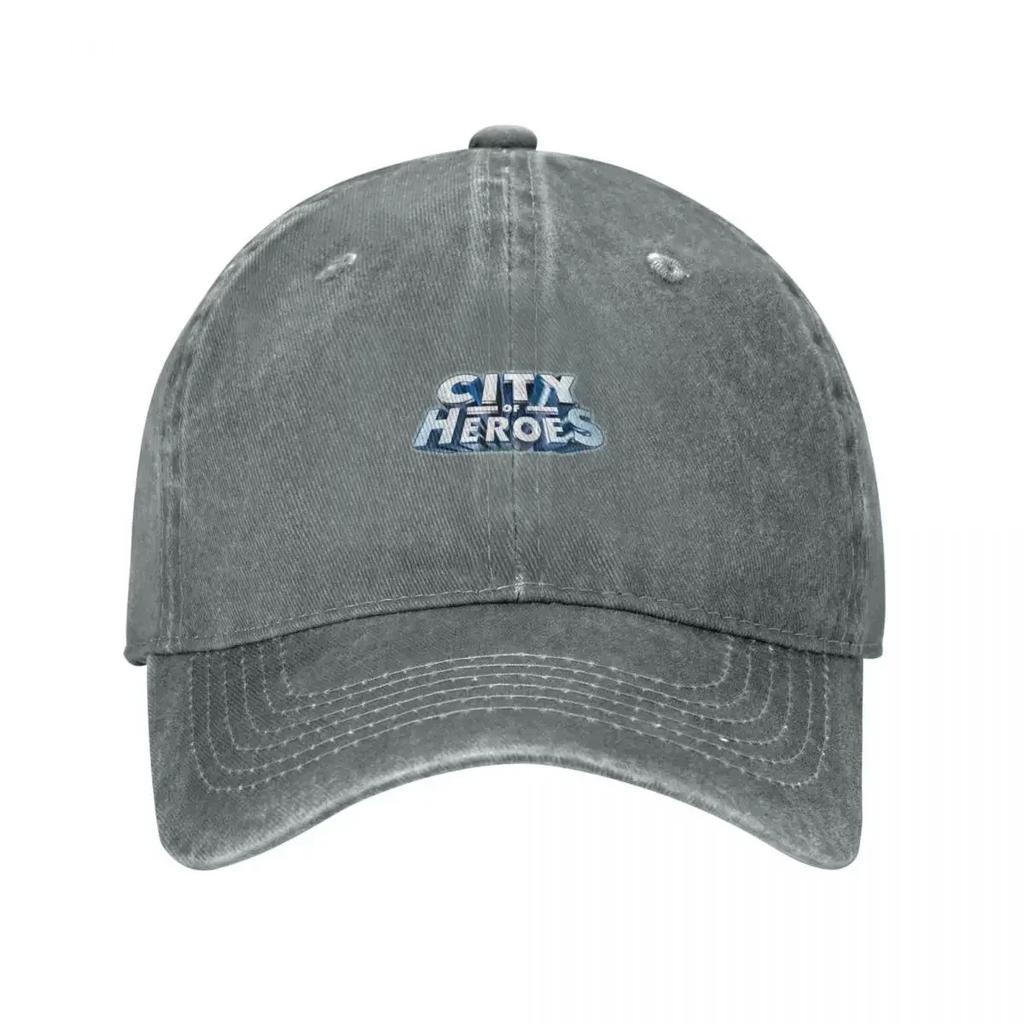 City of Heroes T Baseball Cap Black Custom Hat Sports Cap Women Caps Unisexs