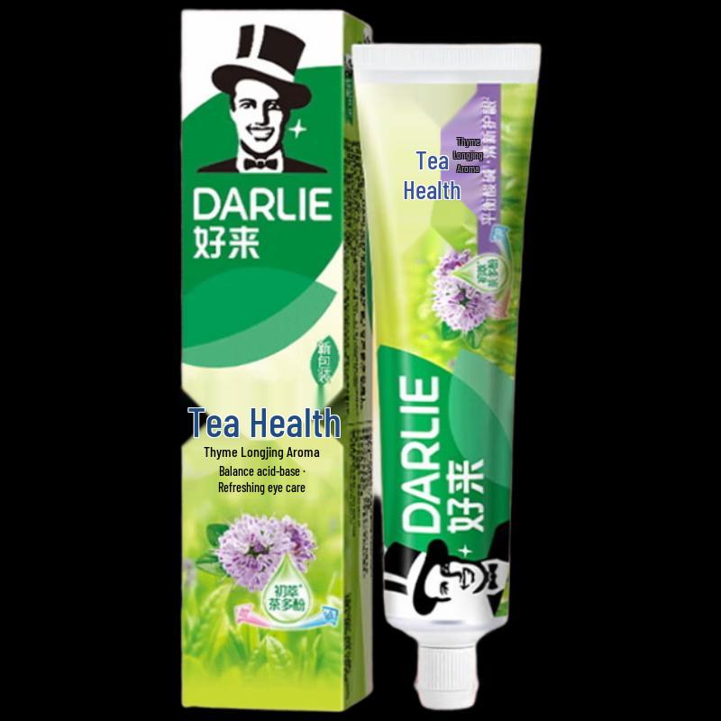 Darlie Tea Fresh Longjing Toothpaste Twin Pack with Toothbrushes